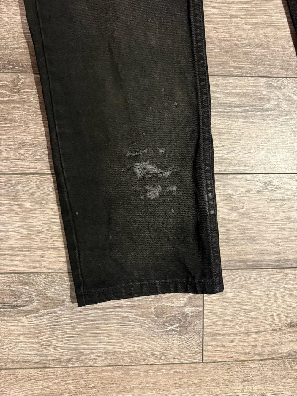 RARE Vintage 90’s 505 Levi's  Distressed Black Straight Leg Jeans